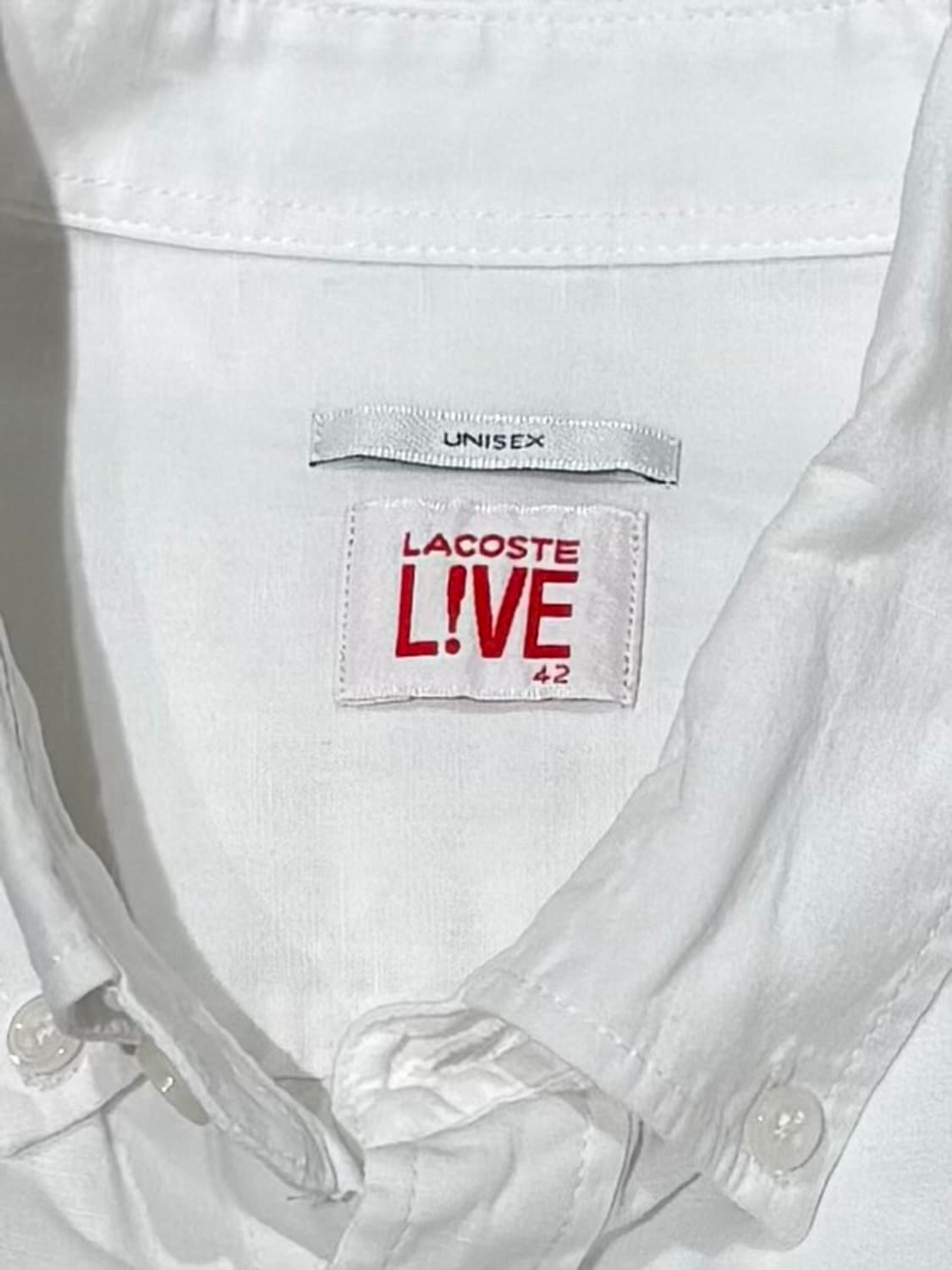 라코스테 화이트 셔츠 상품이미지6