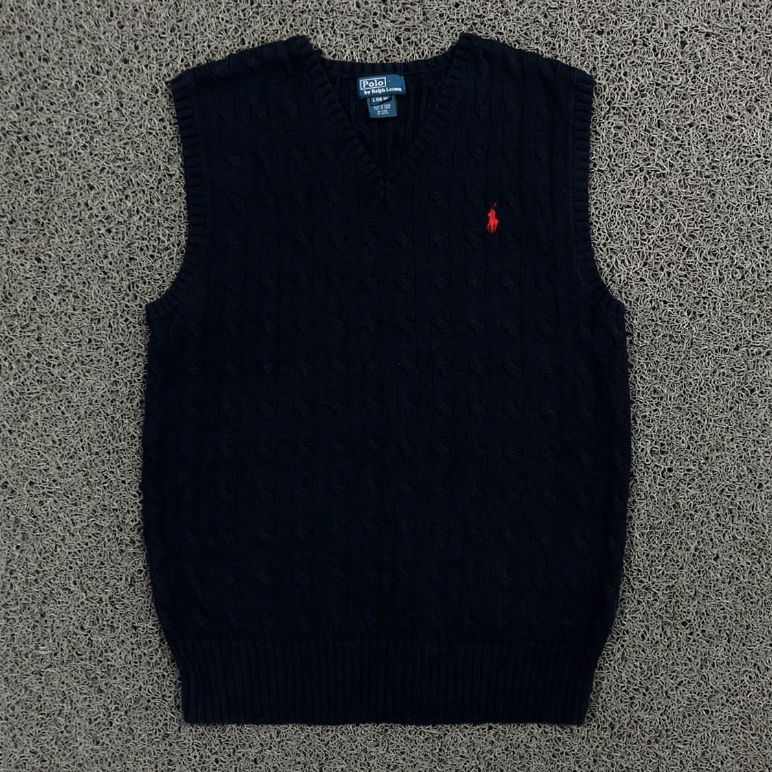 PoloRalphLauren로고 꽈배기 니트조끼 상품이미지1