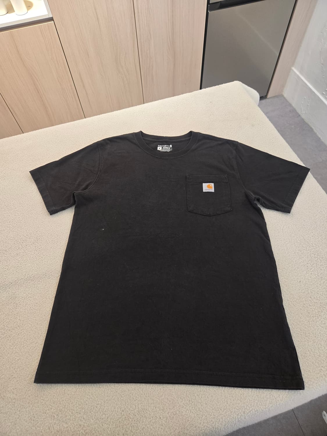 칼하트 포켓 반팔티 블랙 M 상품이미지2