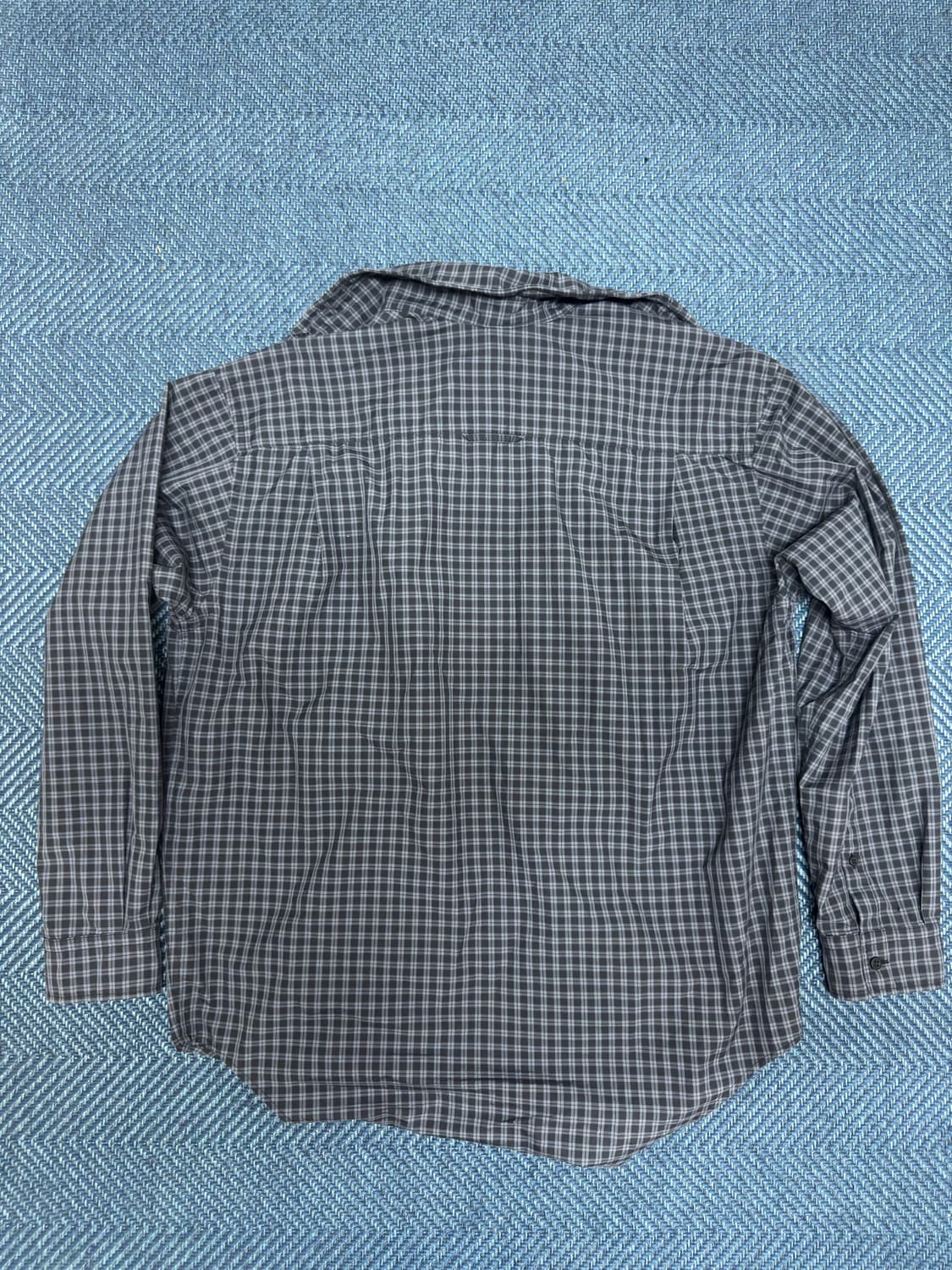 발렌시아가 트롱프뢰유 나일론 체크셔츠 상품이미지2