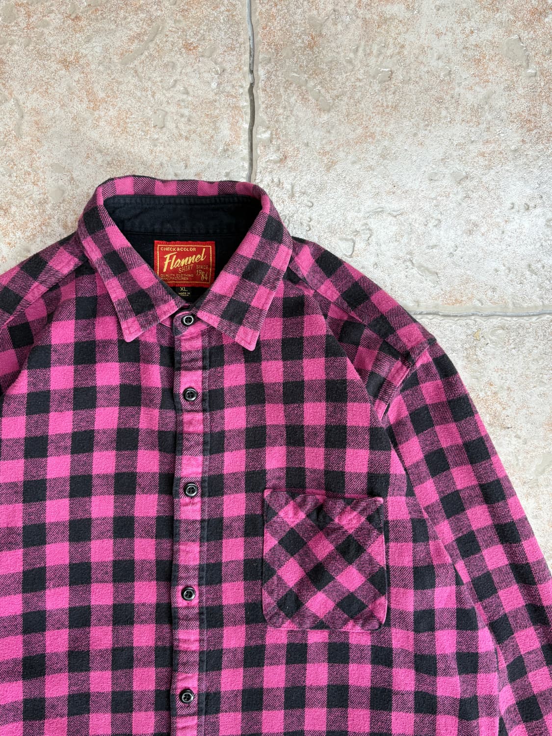 [XL] Flannel purple pattern shirt 상품이미지2