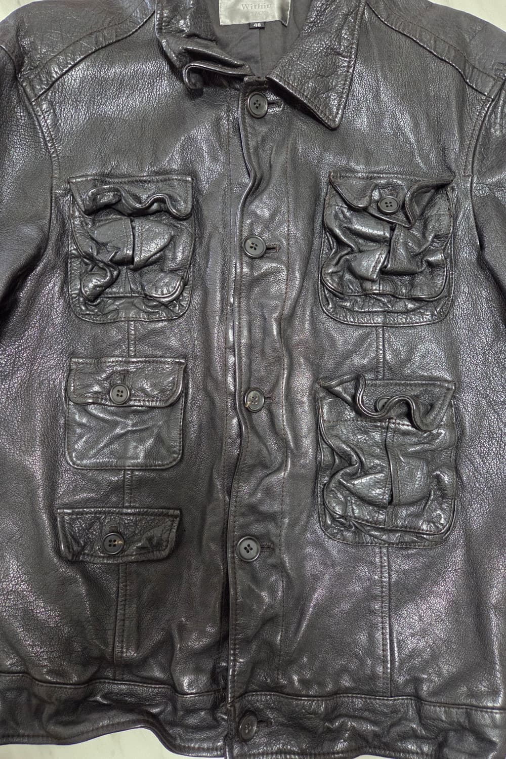 Within black 멀티포켓 레더 자켓  상품이미지7