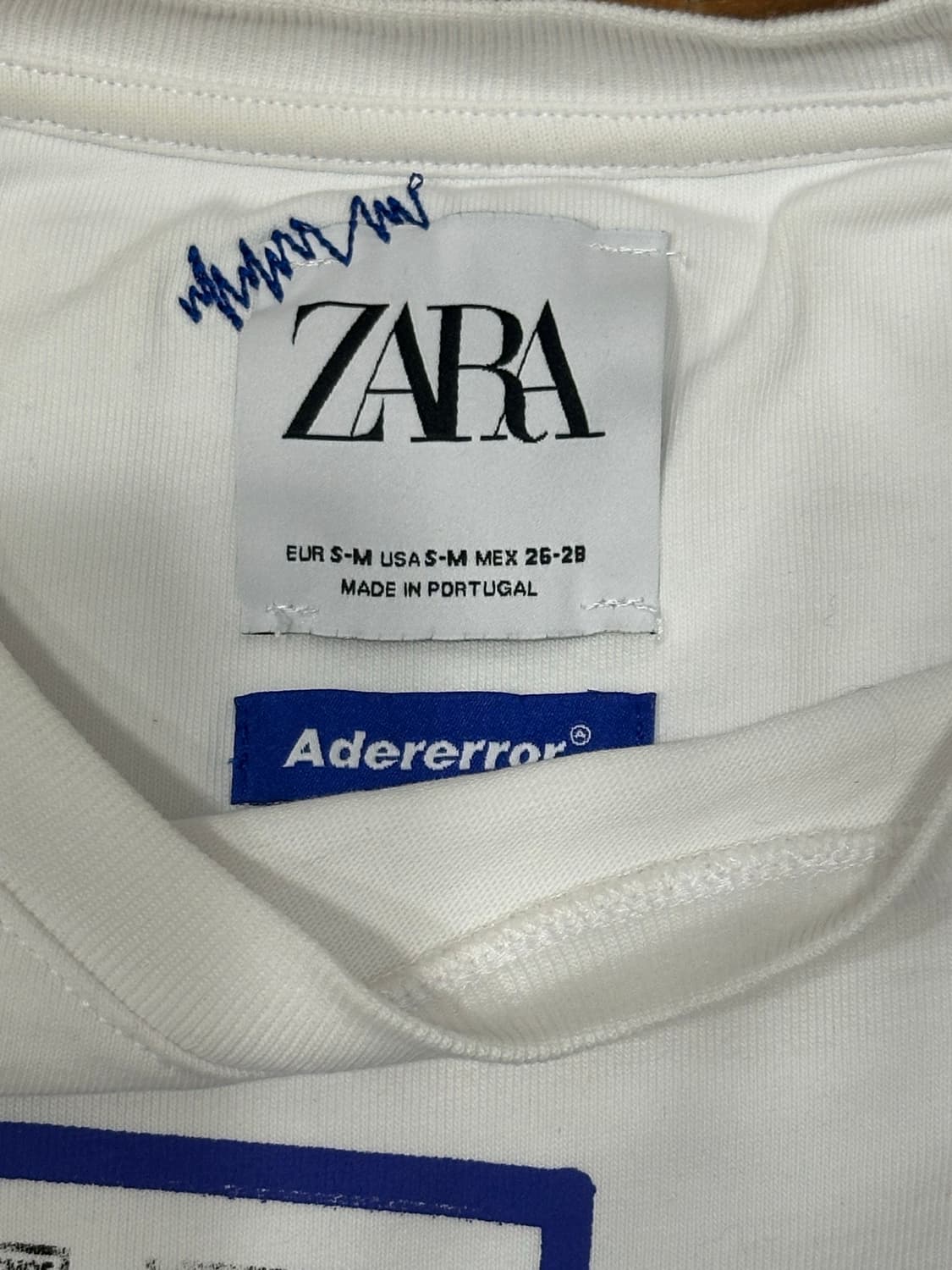ZARA X ADERERROR 크롭 반팔티 상품이미지4