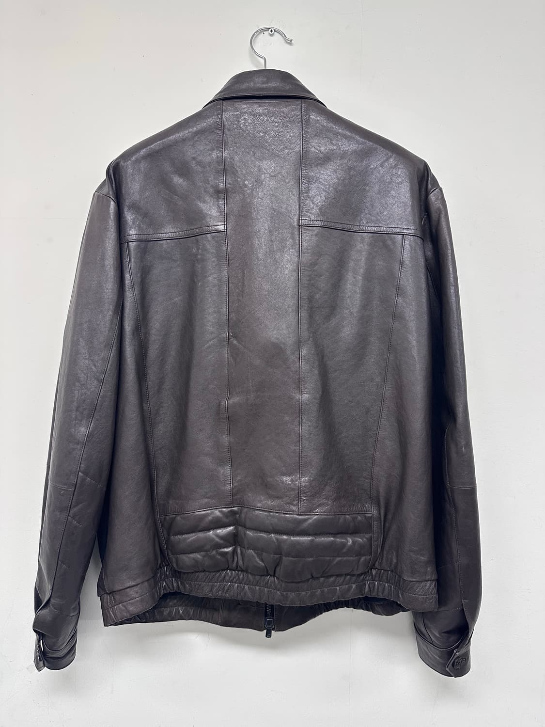 [4] 해칭룸 레더 자켓 Lamb Skin Dark Brown 상품이미지4