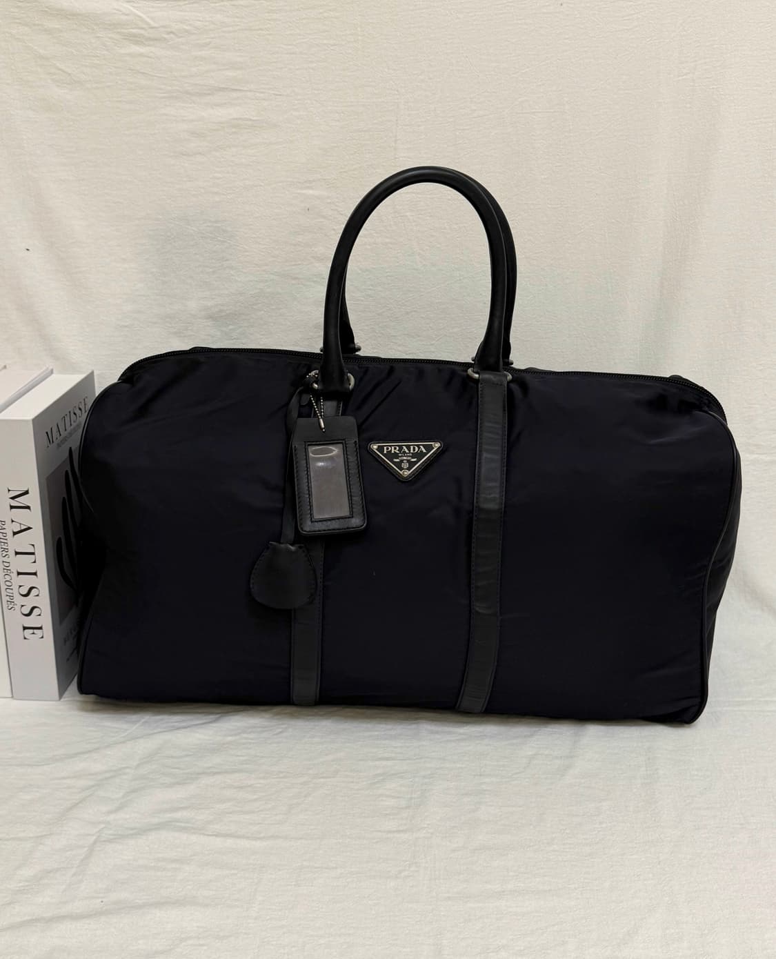 프라다 나일론 포코노 더플백 보스턴백 여행가방 골프가방 네이비 토트백 상품이미지8