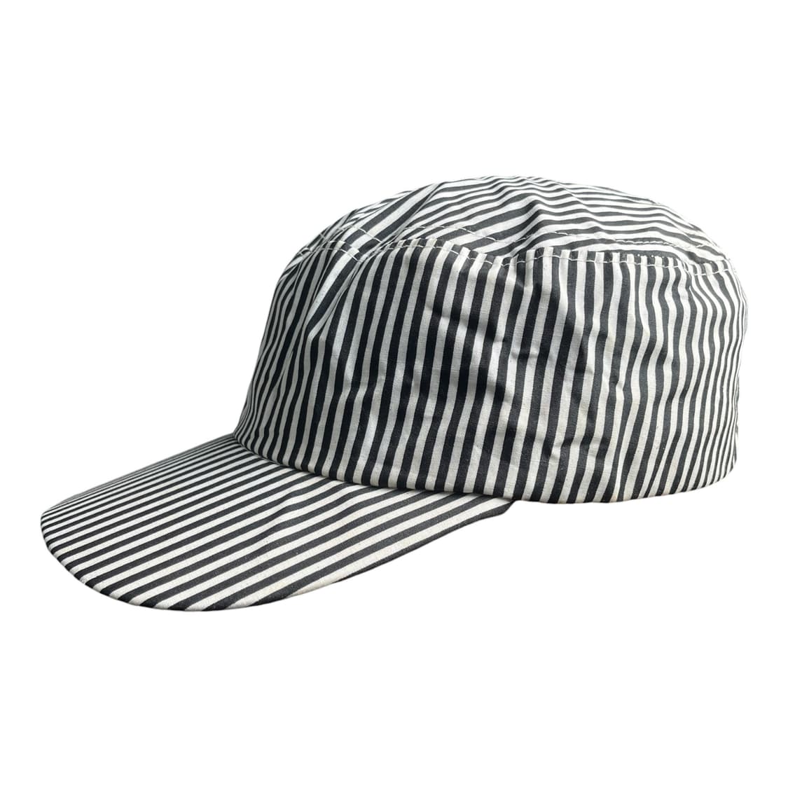 스트라이프 워크캡 블랙 화이트 상품이미지2