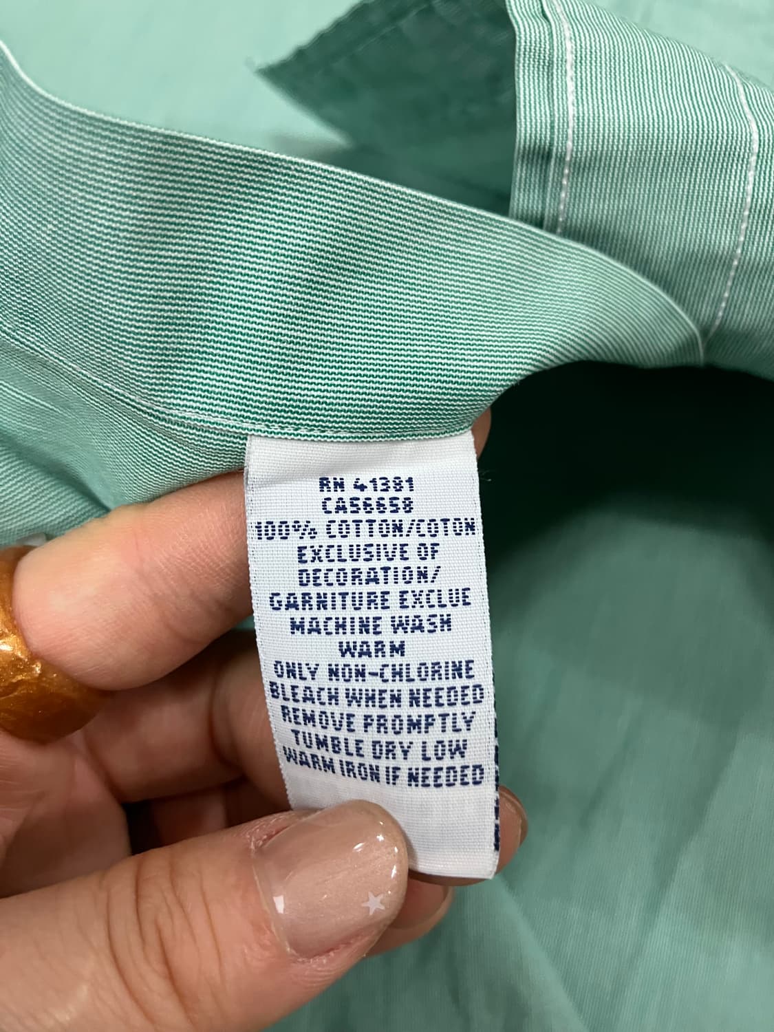 랄프로렌 긴팔 셔츠 그린 L 상품이미지6