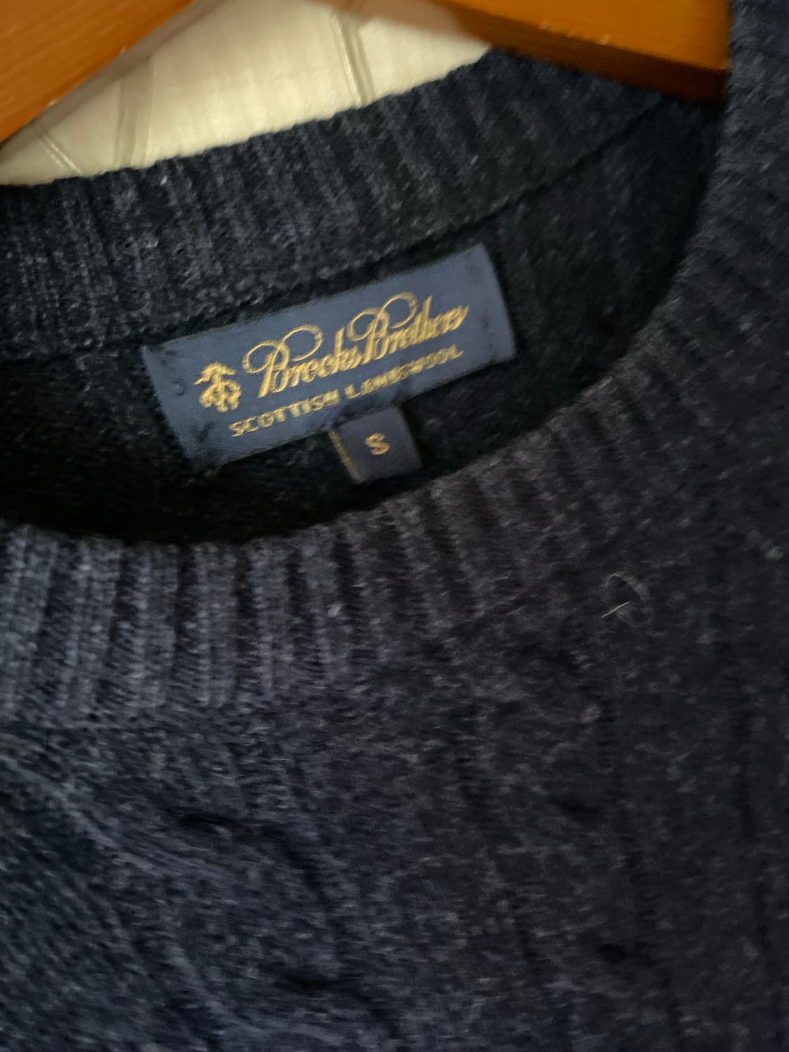 브룩스 브라더스 울 꽈배기 케이블니트 네이비 s 상품이미지2