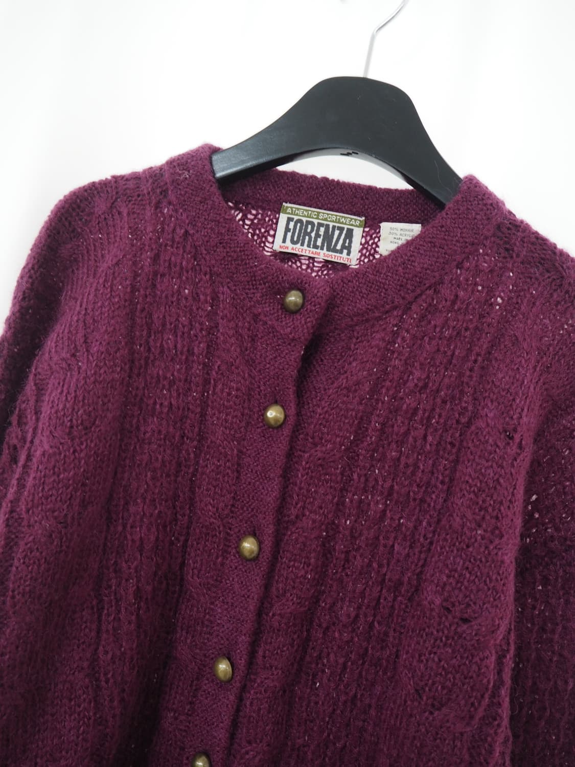 1980's FORENZA mohair blend cardigan 상품이미지2