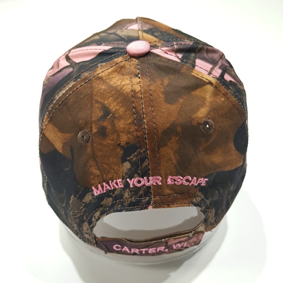 포타와토미 카터 카지노 호텔 핑크 카모 자수 볼캡 P2031 상품이미지5