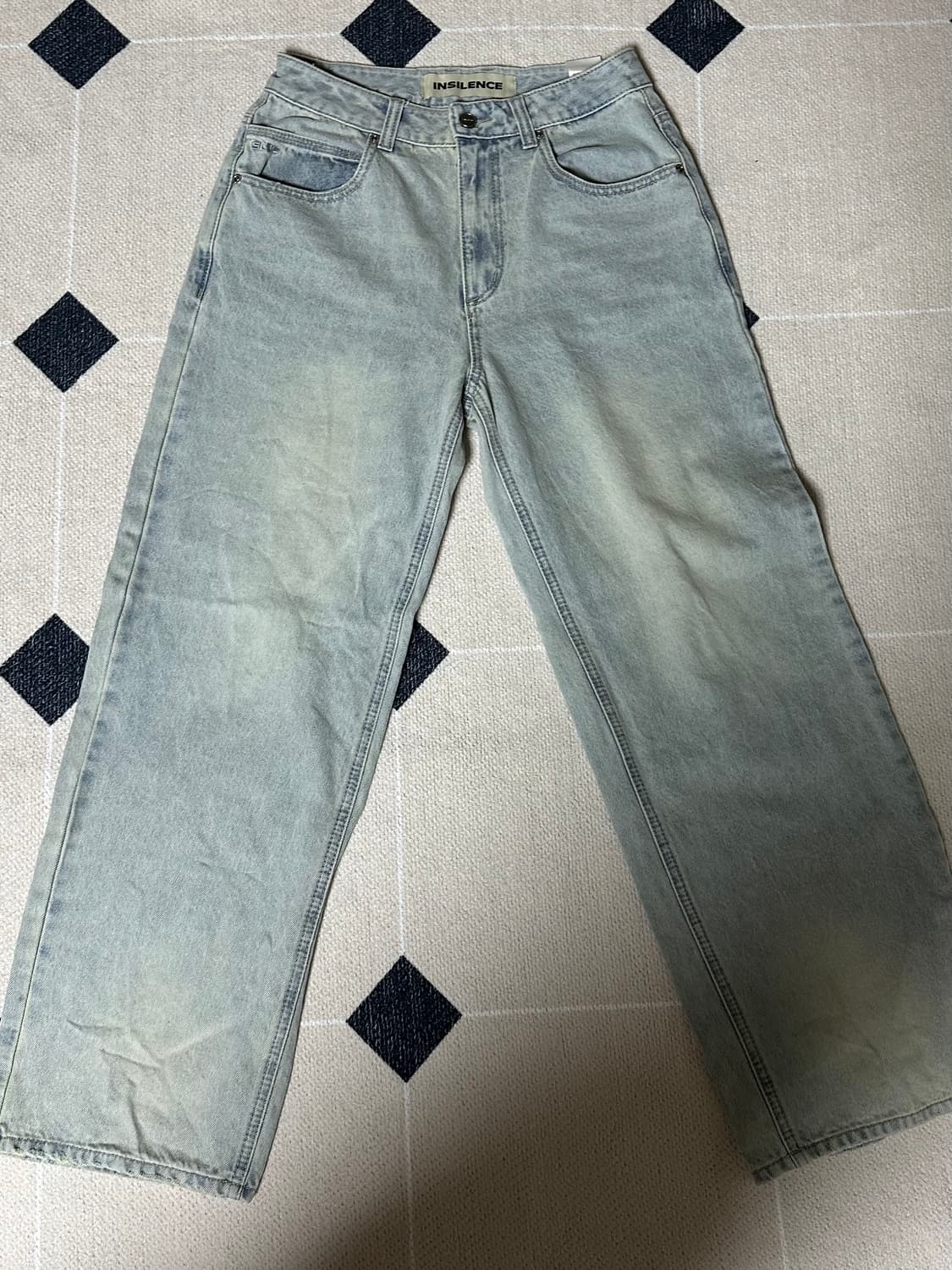 [XS] 인사일런스 빈티지 와이드 데님 애쉬 블루 상품이미지1