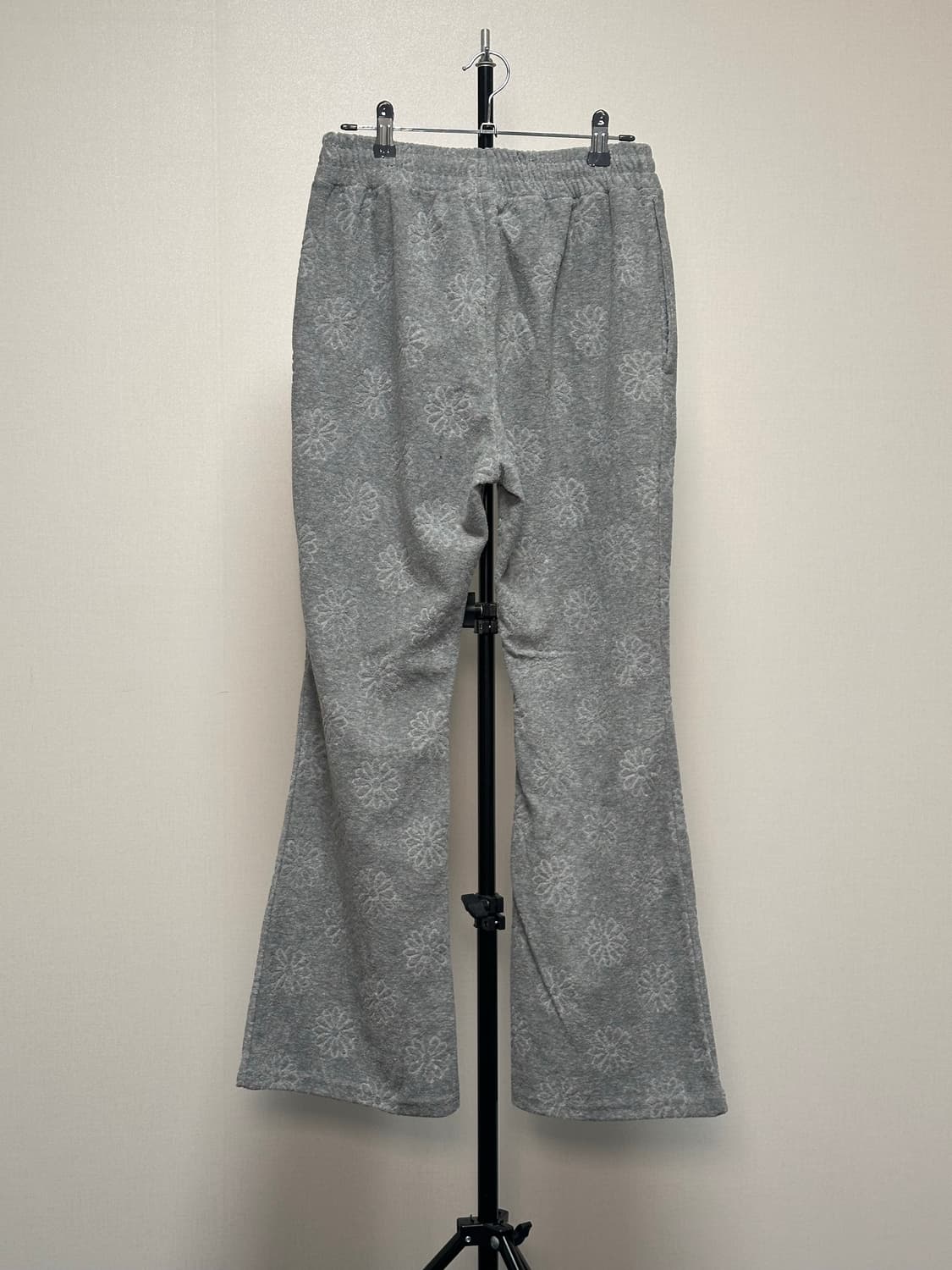 엔조블루스 테리 플라워 밴딩 팬츠 그레이 S 상품이미지3