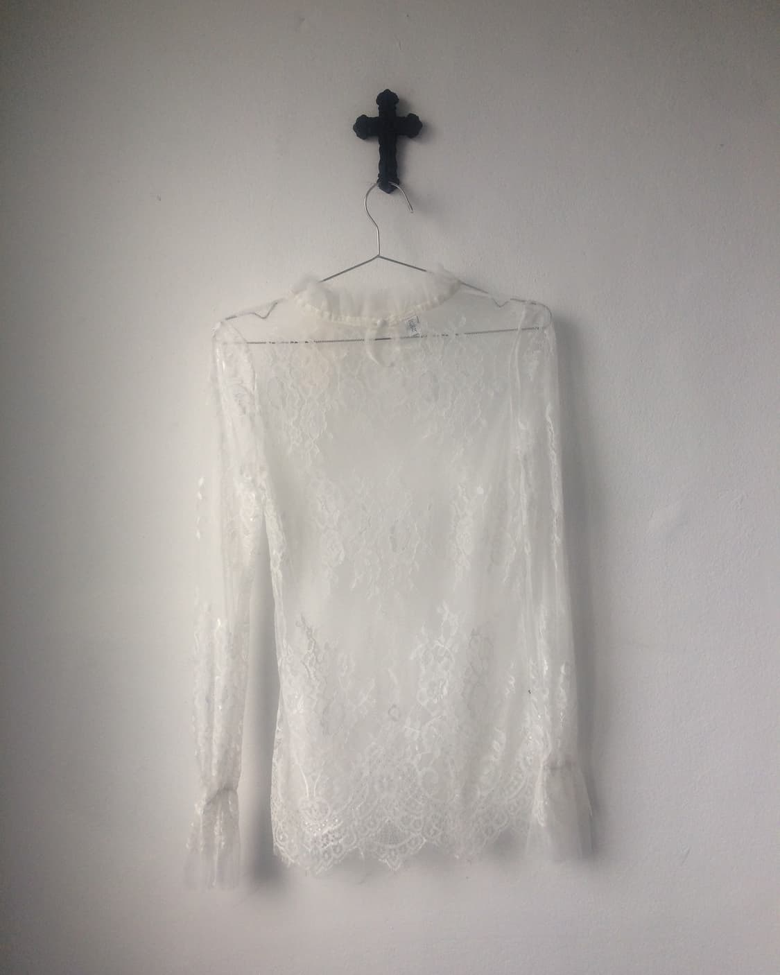 Lace see through blouse 상품이미지3