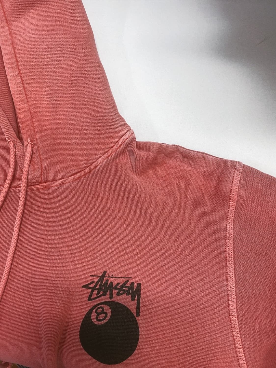 스투시 8볼 후드 피그먼트 구아바컬러 상품이미지10