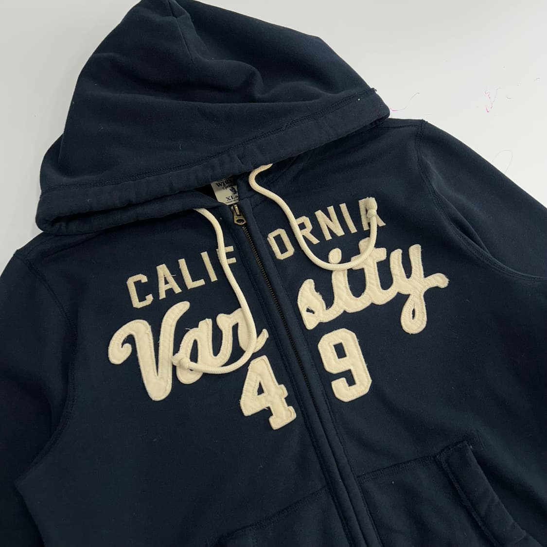 Who A U 후아유 캘리포니아 네이비 후드집업 상품이미지5