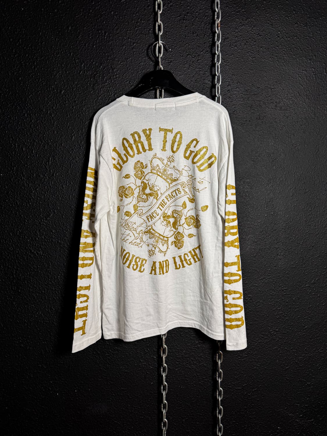 White gold lettering long sleeve 상품이미지1