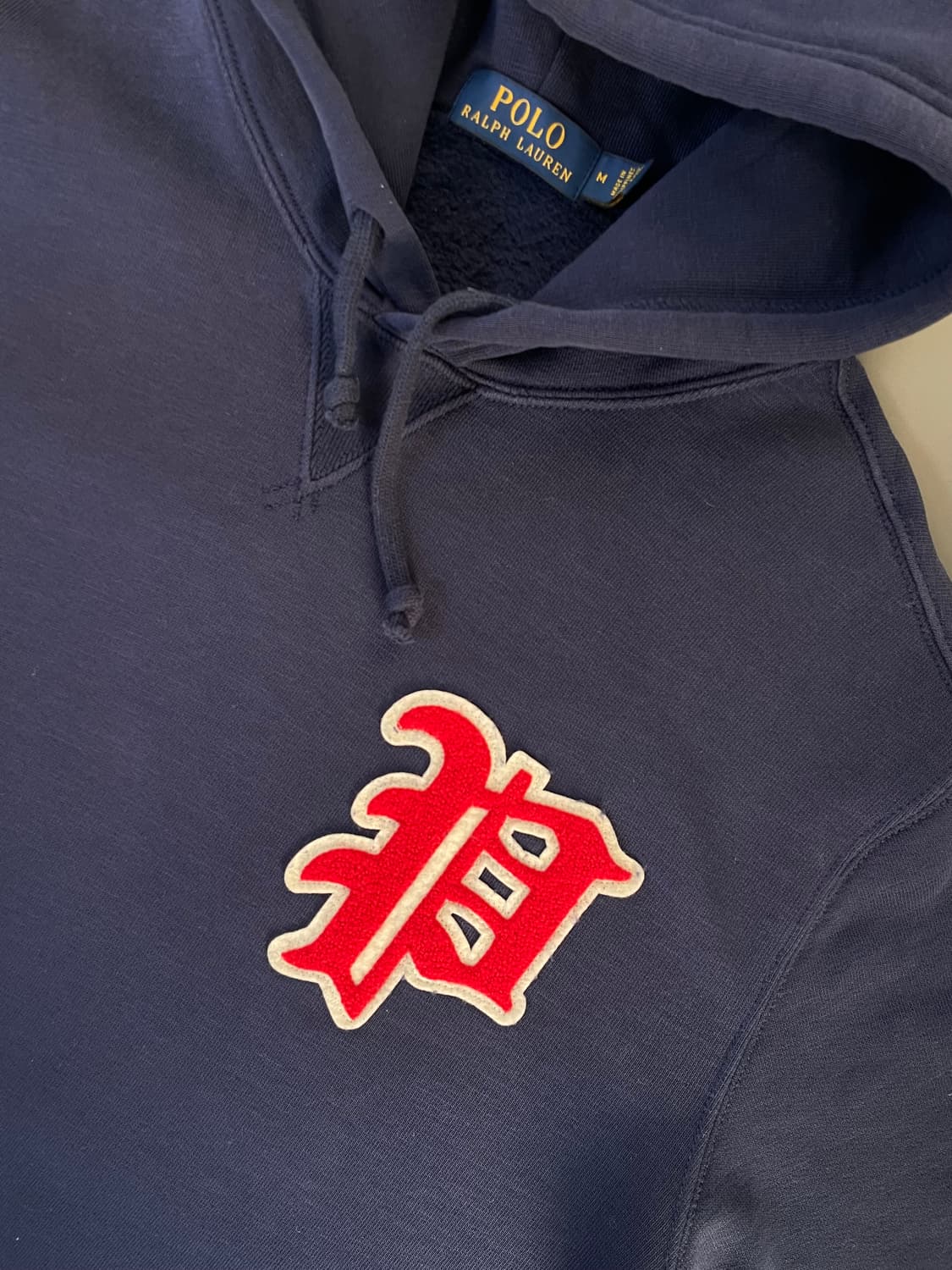 [M] 폴로 랄프로렌 로고 네이비 후드 상품이미지4