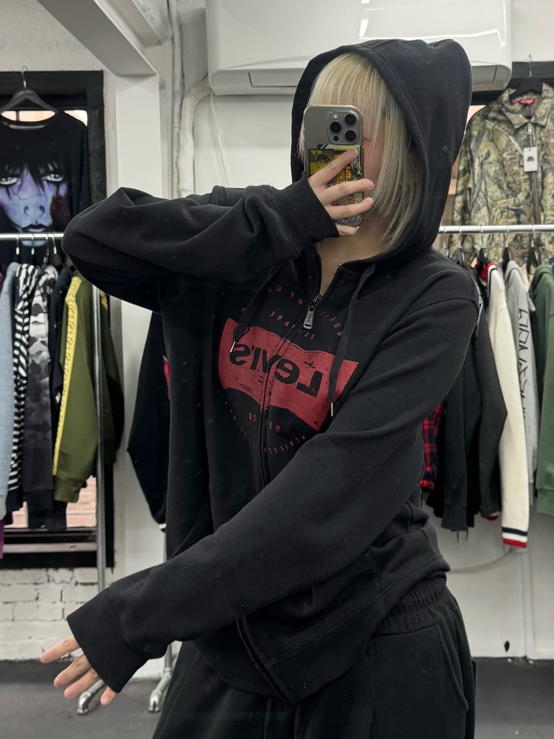 리바이스 빅로고 후드집업  상품이미지4