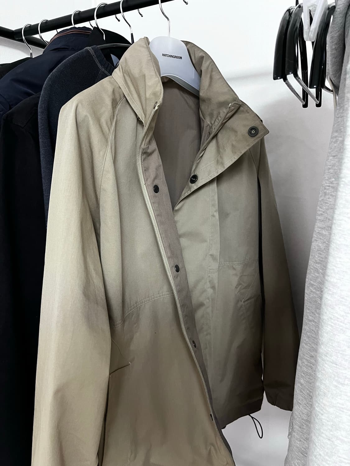 [HATCHINGROOM] Shell Parka Dark Beige 상품이미지3