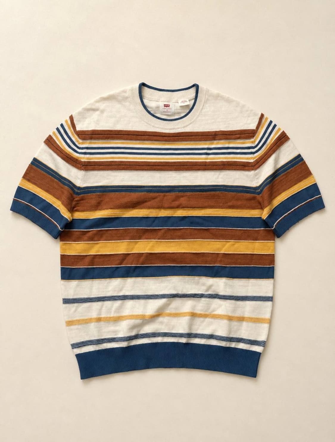 Levi’s 리바이스 컬러블럭 반팔 니트 상품이미지1