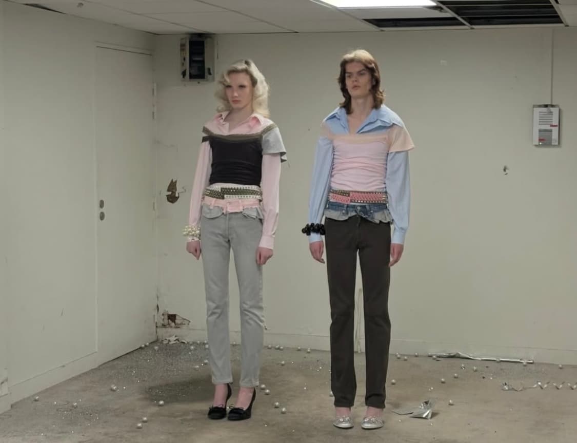 [M]어거스트 바론 All-in 25ss 레이스 더블 탑 상품이미지6