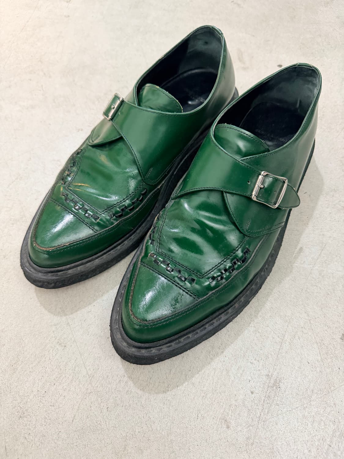 Saint Laurent Creepers leather monk-stra 상품이미지1