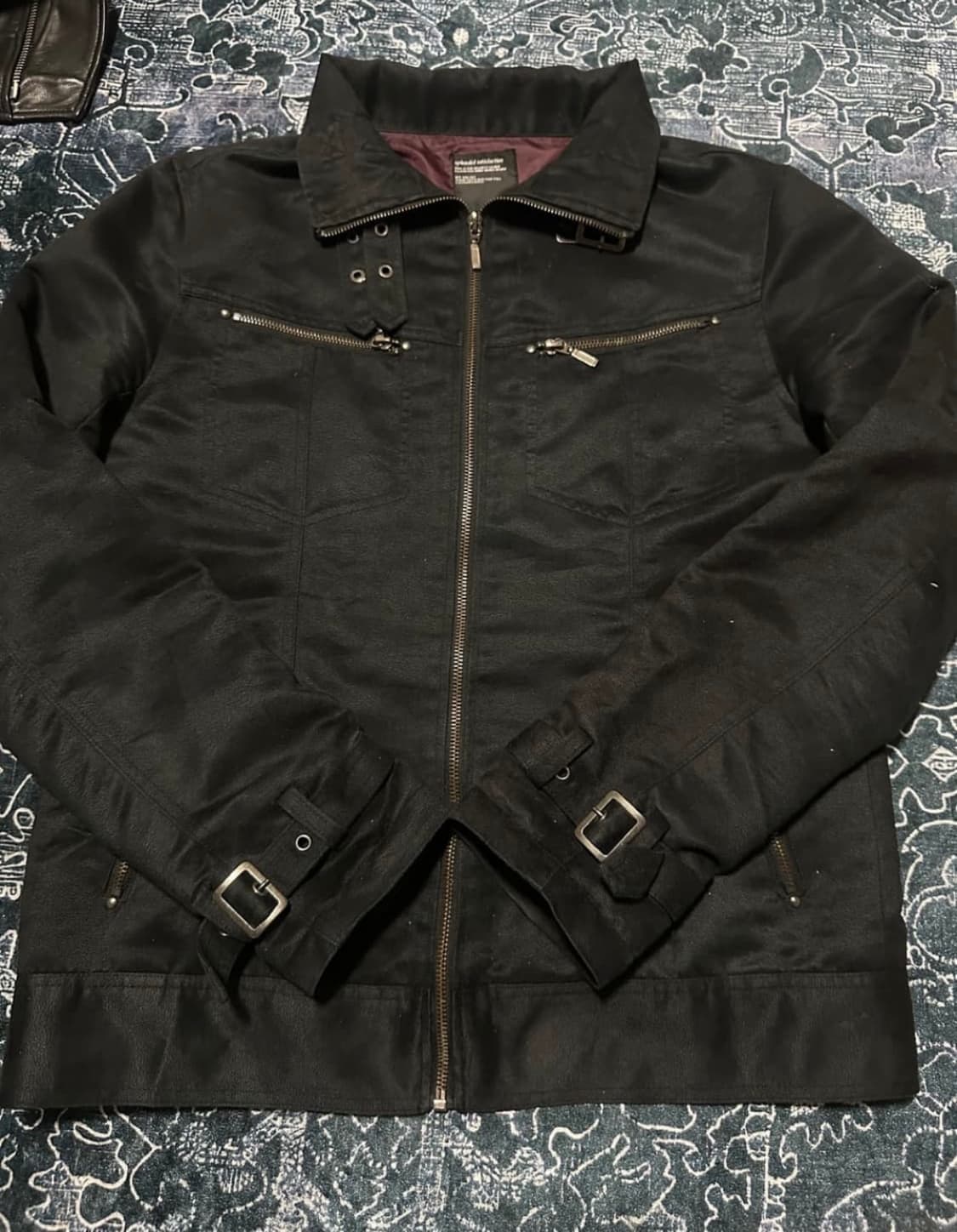 VKei 스웨이드 빈티지 자켓 (블랙) / M 상품이미지3