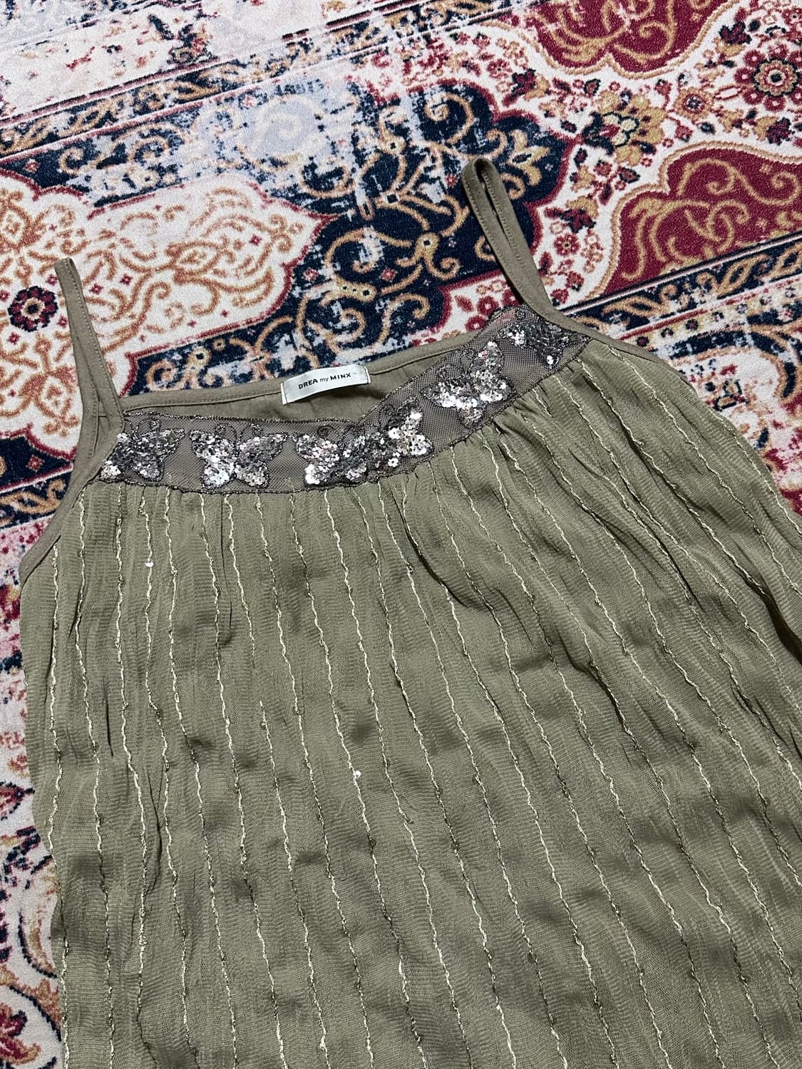 모리 뮤트그레이 녹차라떼 블랙 비즈 나시  상품이미지3