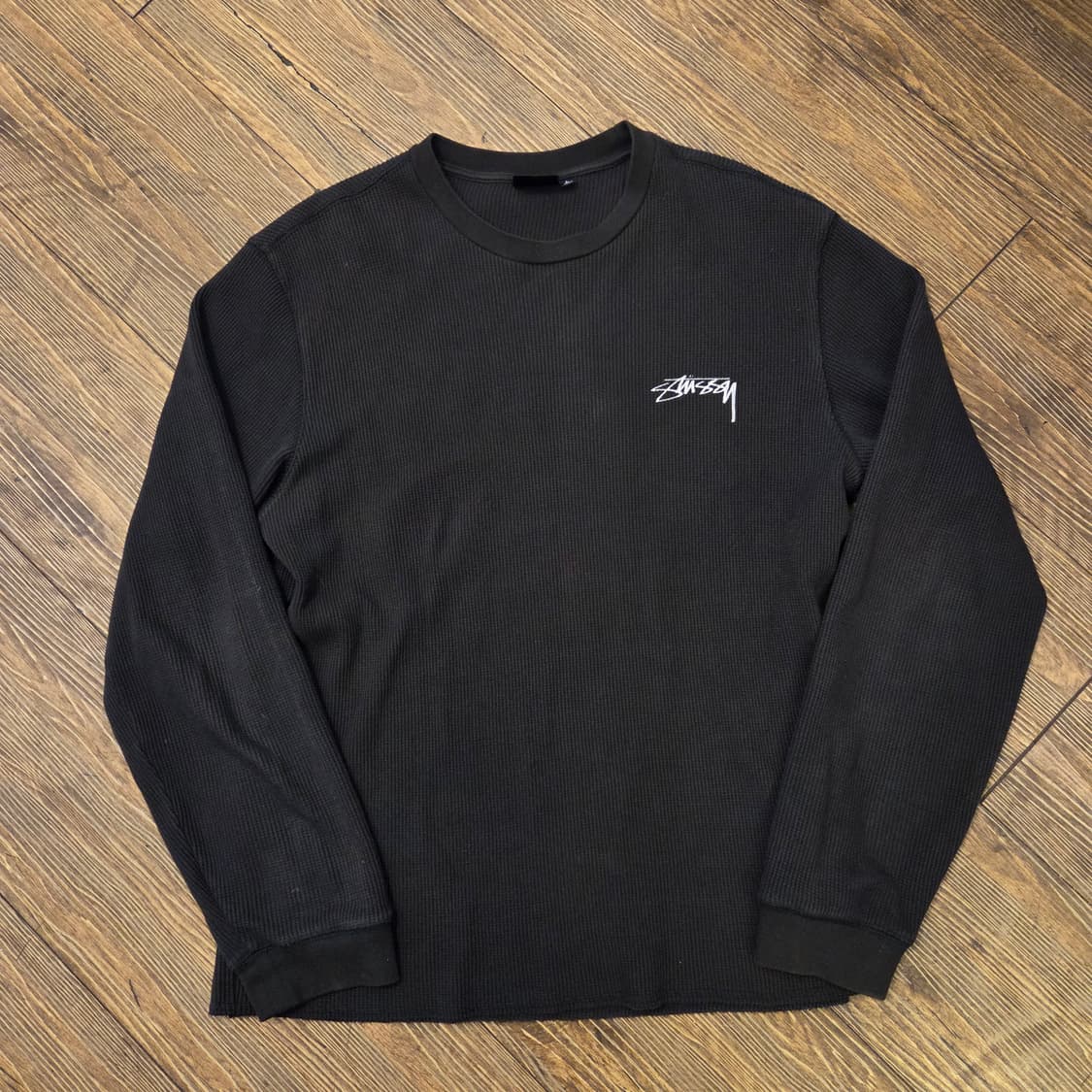 스투시 롱슬리브 써멀 티셔츠 블랙 상품이미지2
