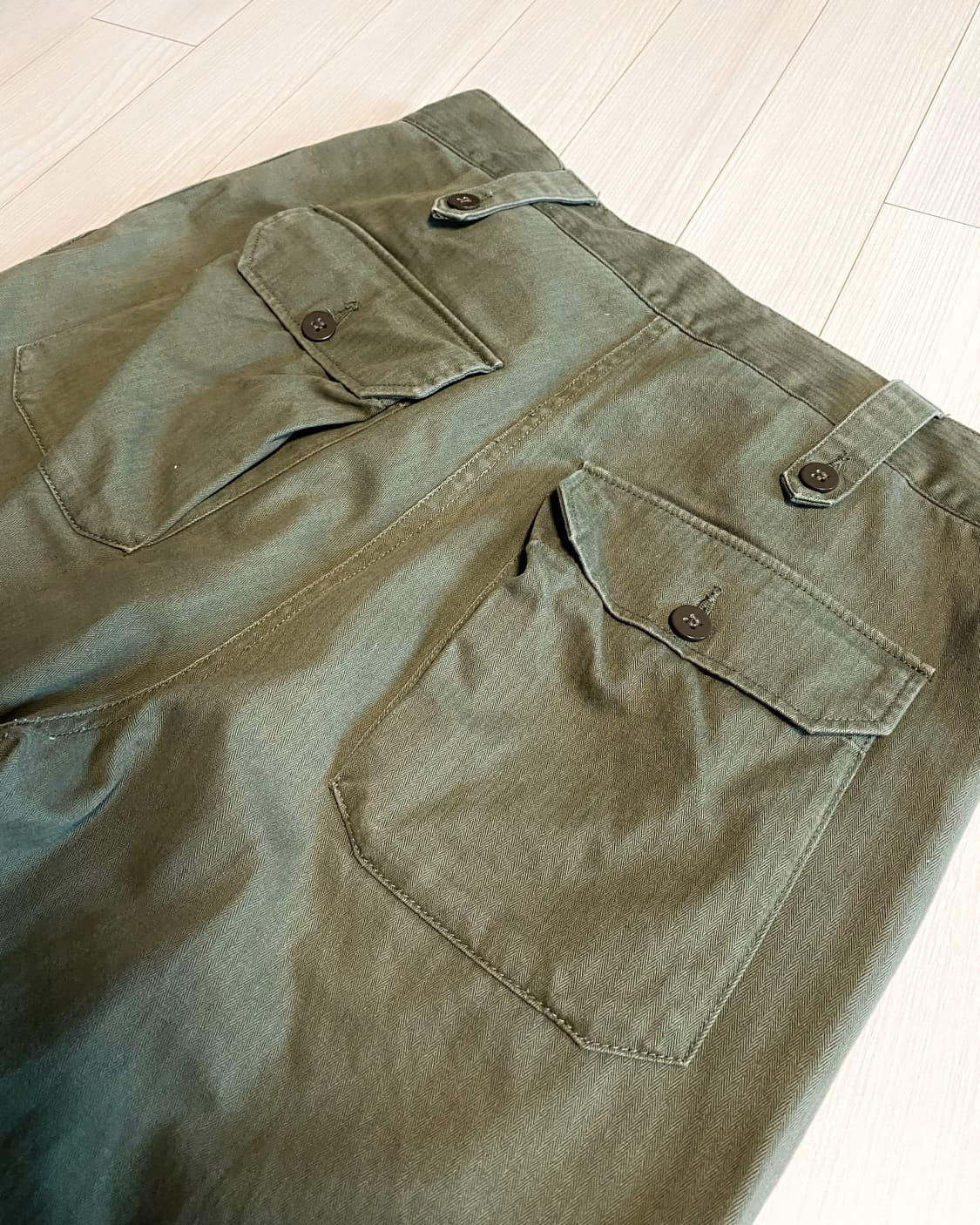 YMC KY 영국군 정글 퍼티그 팬츠 (헤링본 HBT 원단) - 7사이즈 상품이미지4