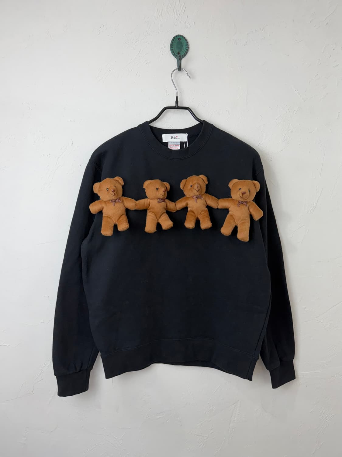 RE+ PLUS 테디베어 커스텀 스웻셔츠 상품이미지1