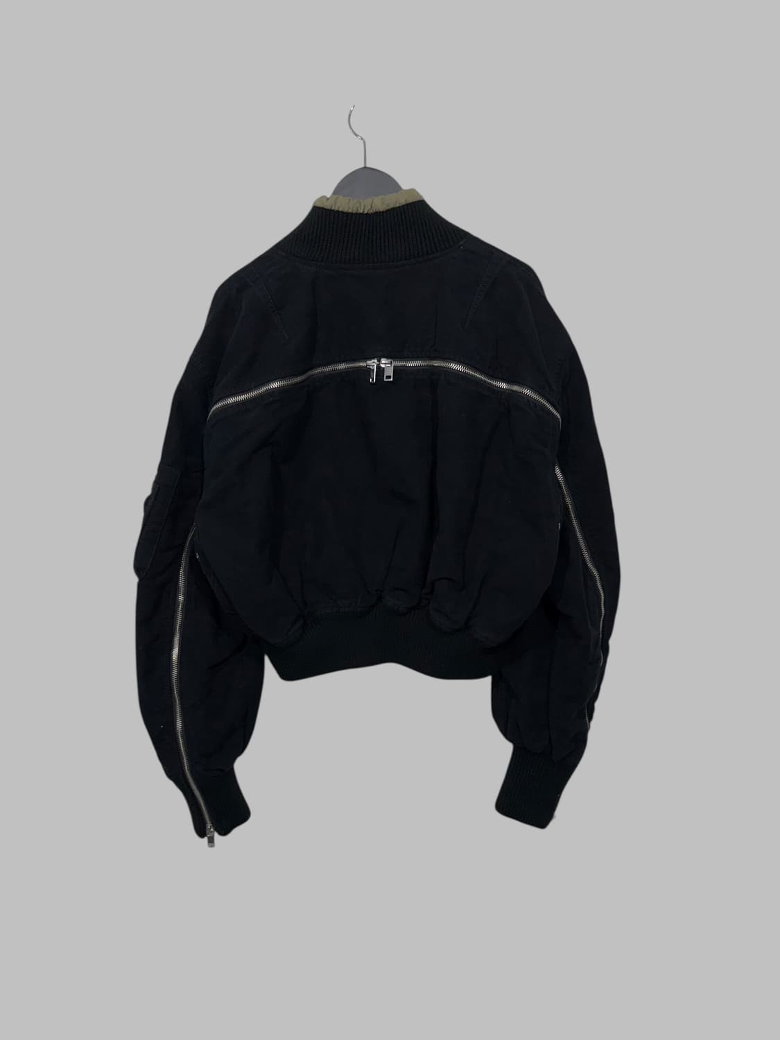 DIESEL crop bombeer jacket black  상품이미지1