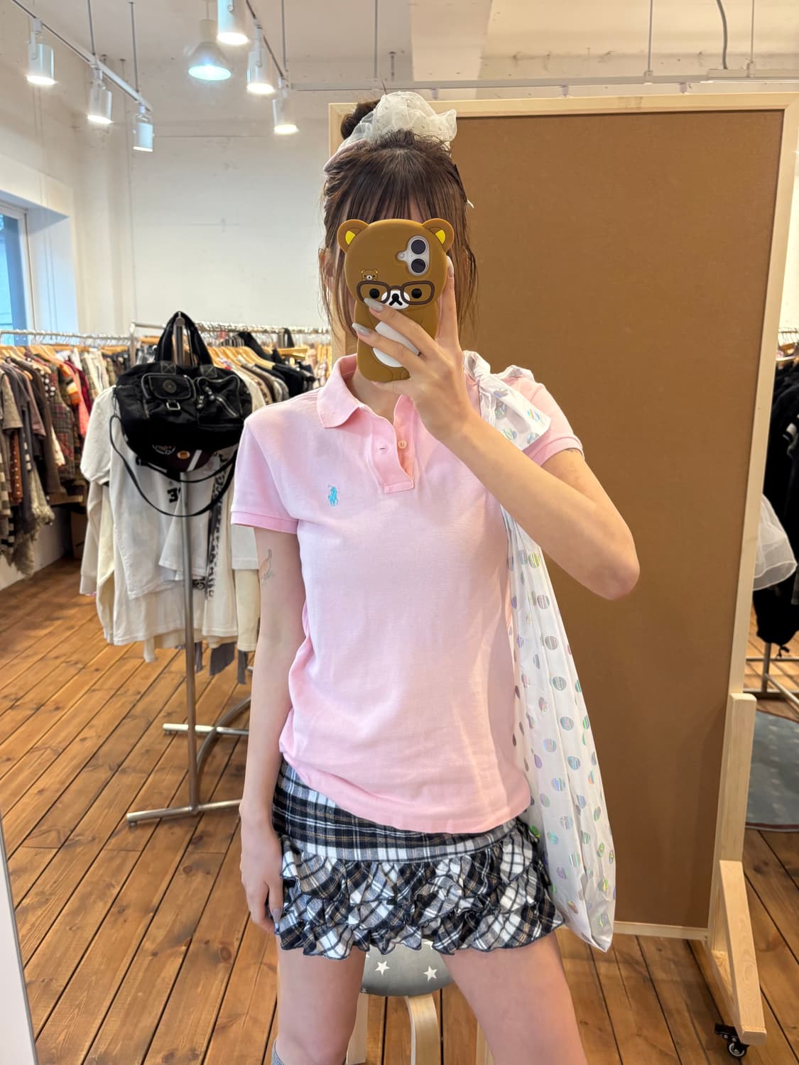 폴로 핑크 카라티 상품이미지3