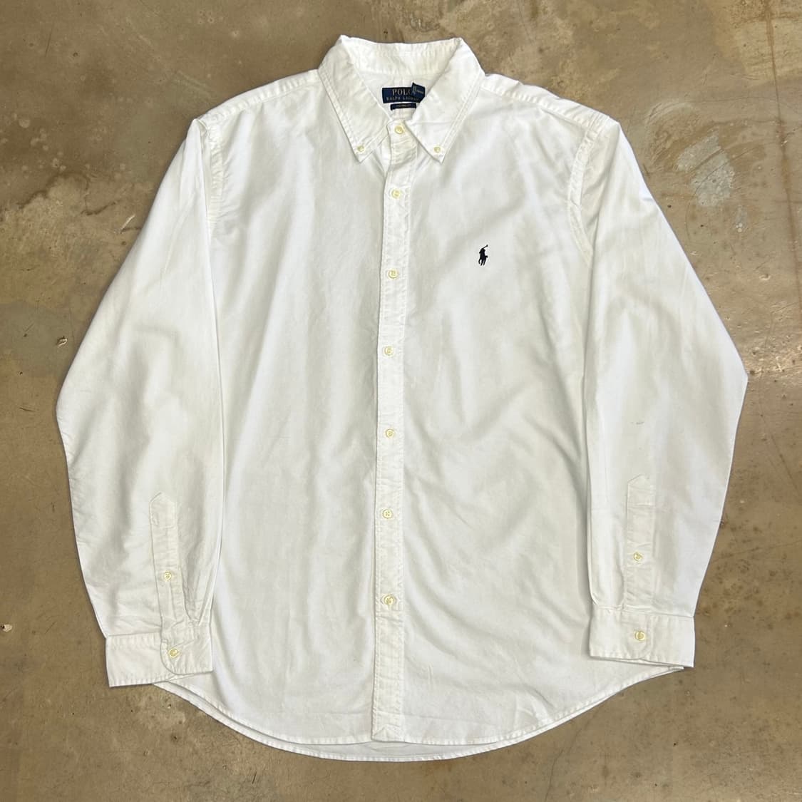 XXL 폴로랄프로렌 커스텀핏 화이트 셔츠 상품이미지2