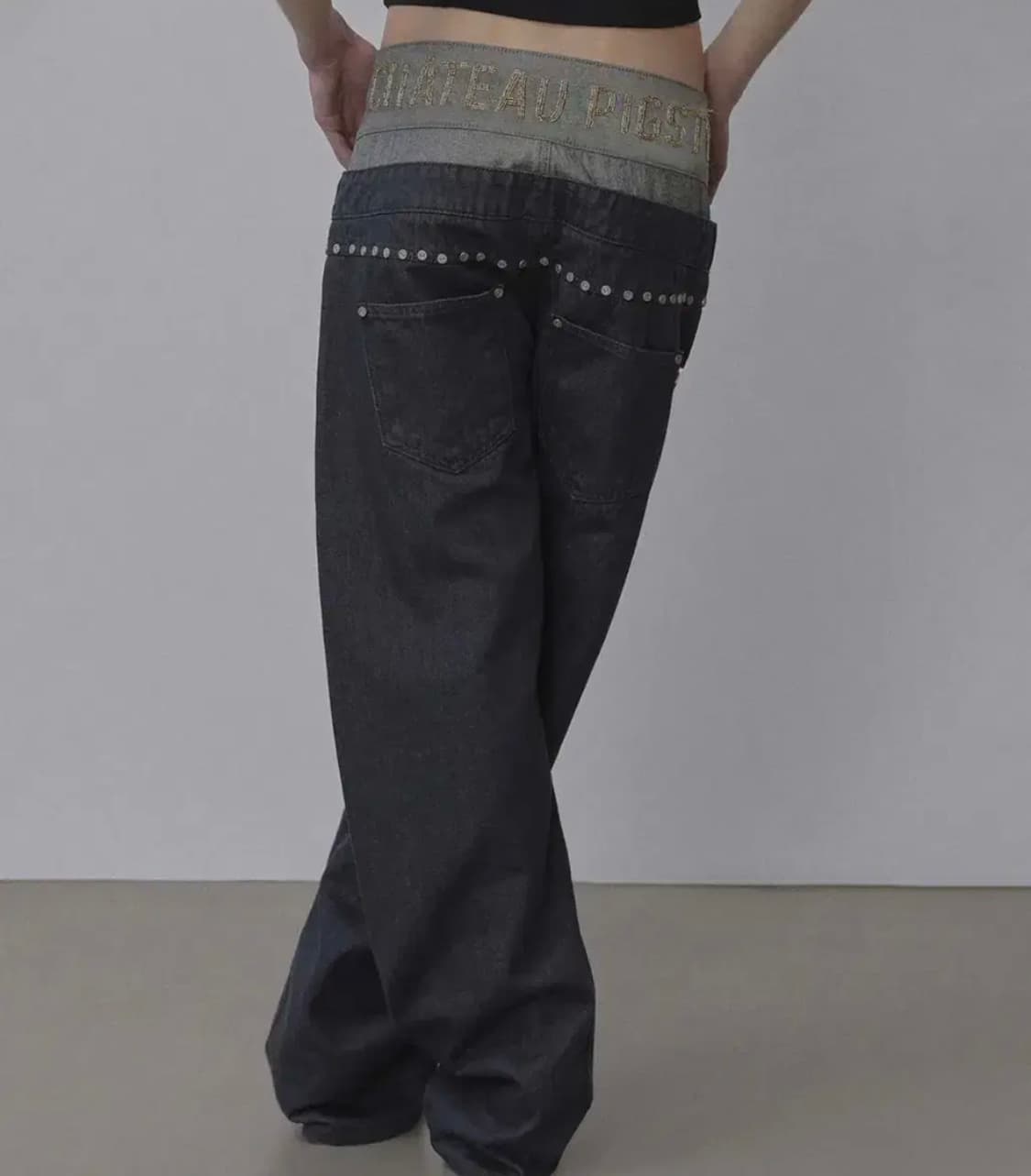 스컬프터 Beaded Layered Denim Pants  데님 팬츠 M 상품이미지1