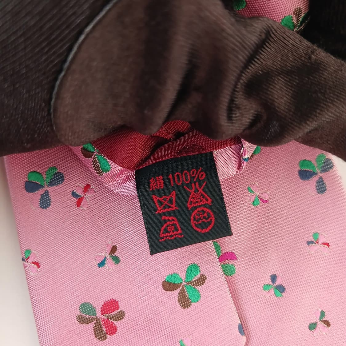 타이요 실크 핑크 패턴 넥타이 9cm 새제품 A19344
 상품이미지8