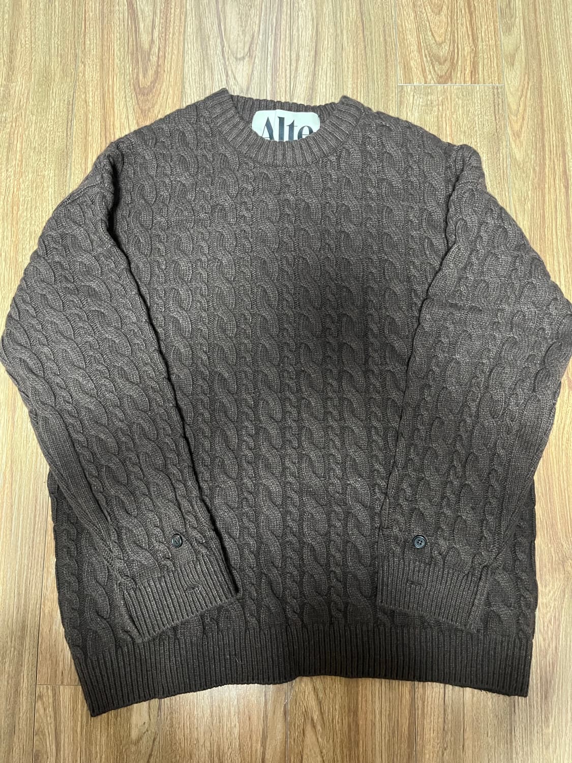 알테 꽈배기 니트 상품이미지1