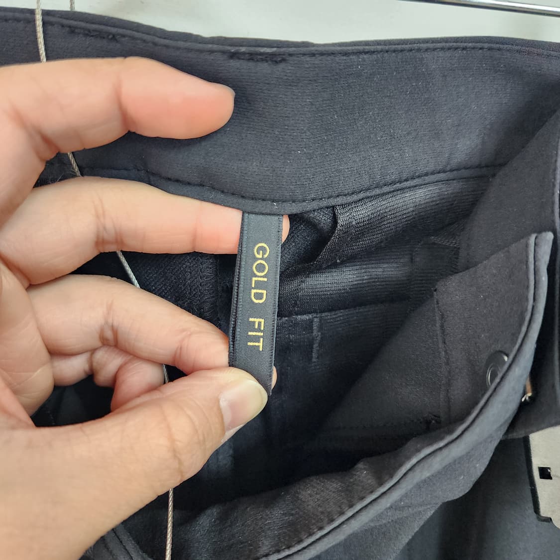 K2 블랙 벨트 바지 남성 상품이미지6