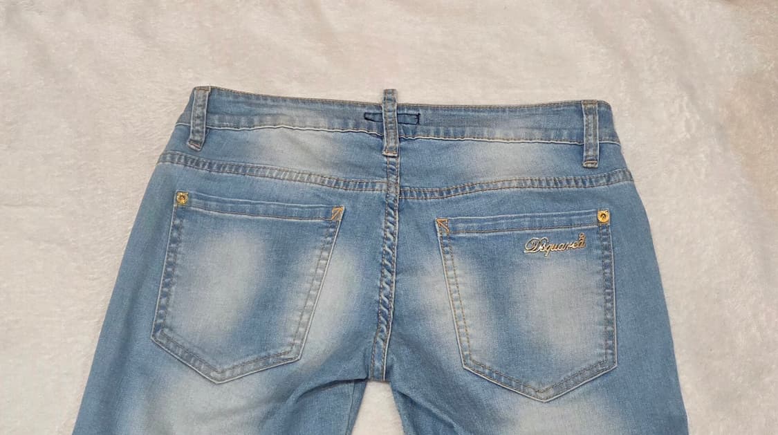 DSQUARED 디스퀘어드 밑단 지퍼 스키니진 데님 팬츠 상품이미지5