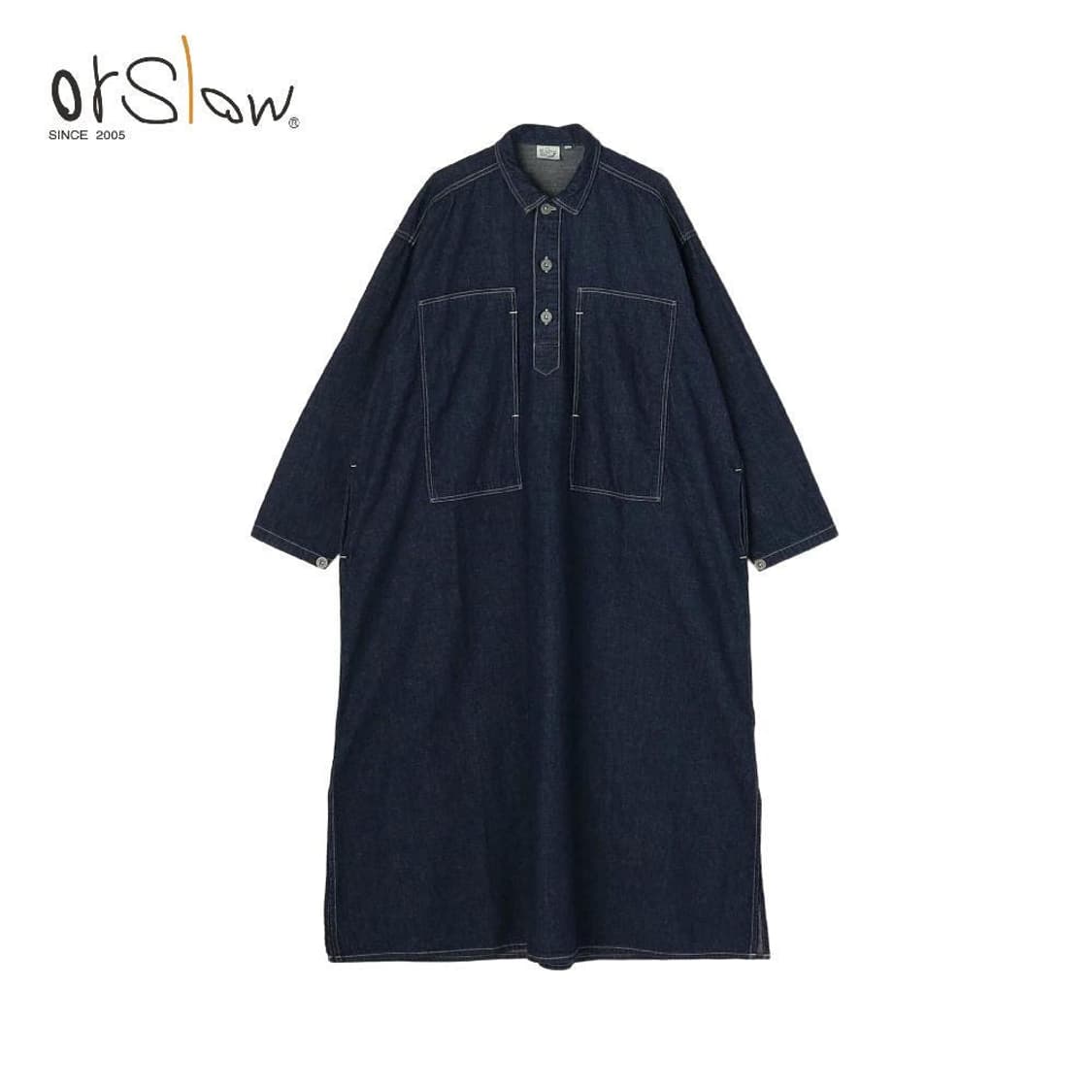 오어슬로우 japan 인디고 데님 원피스 (실착샷ㅇ) 상품이미지1
