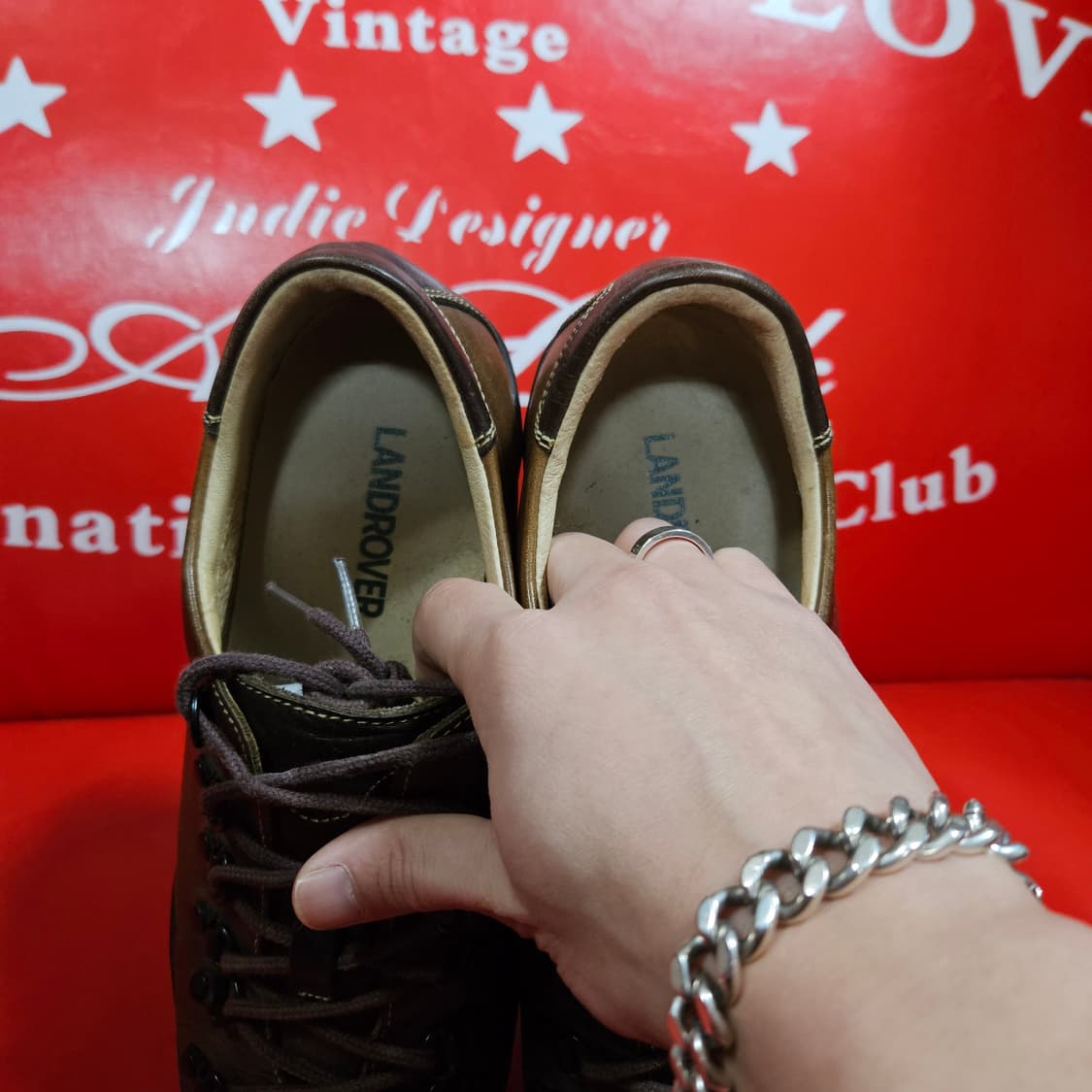 랜드로버 고어텍스 가죽 트래킹화 255size 상품이미지6