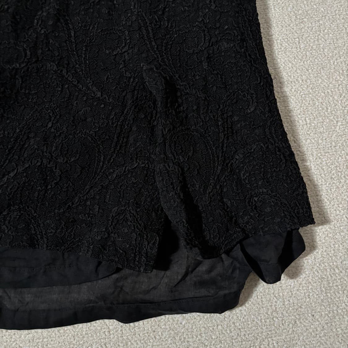 빈티지 블랙 레이스포인트 치마 스커트 상품이미지4