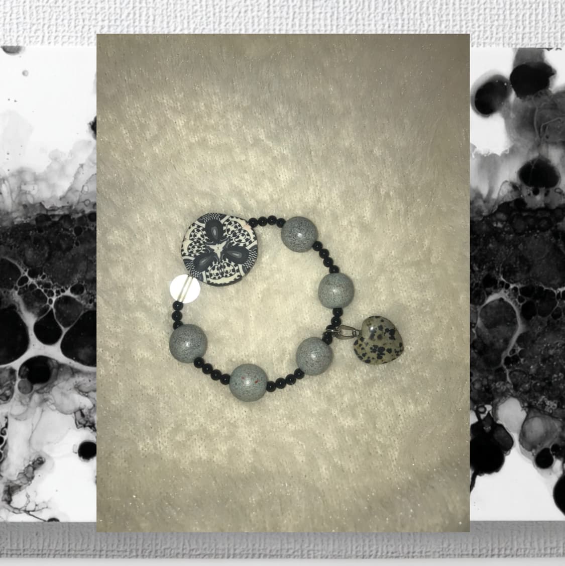 오리엔탈 핸드메이드 빈티지 팔찌 동양풍 악세사리 블랙  상품이미지1