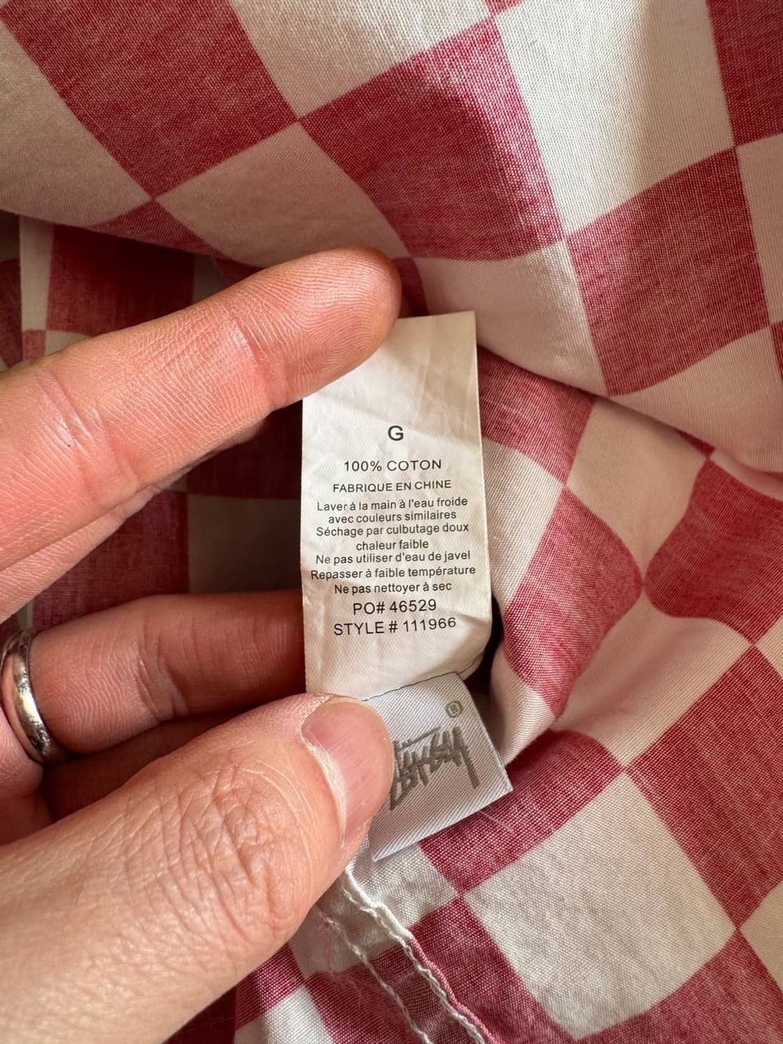 Stussy checkerboard western shirts 상품이미지5