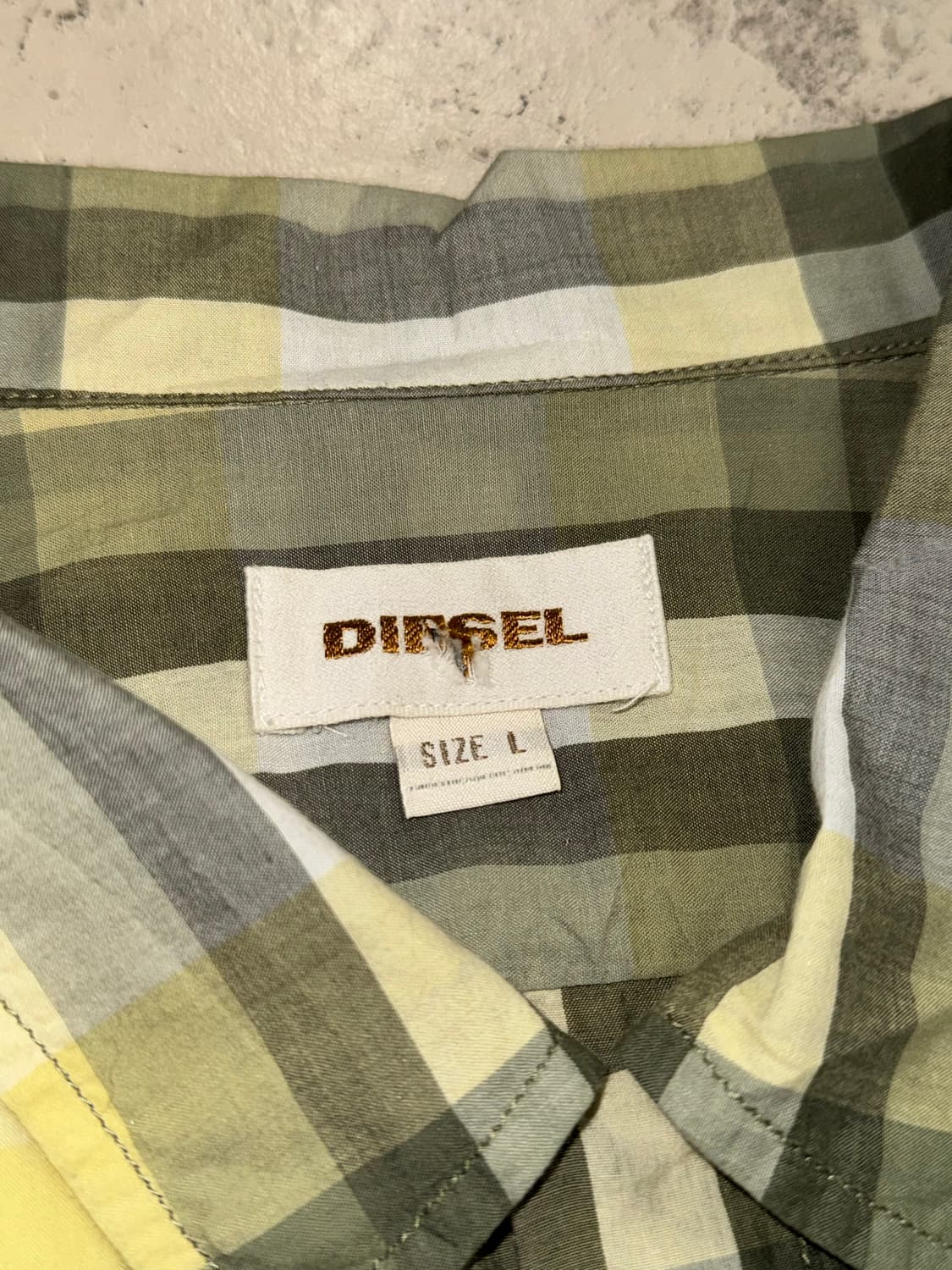 Diesel 디젤 체크패턴 반팔셔츠  상품이미지4