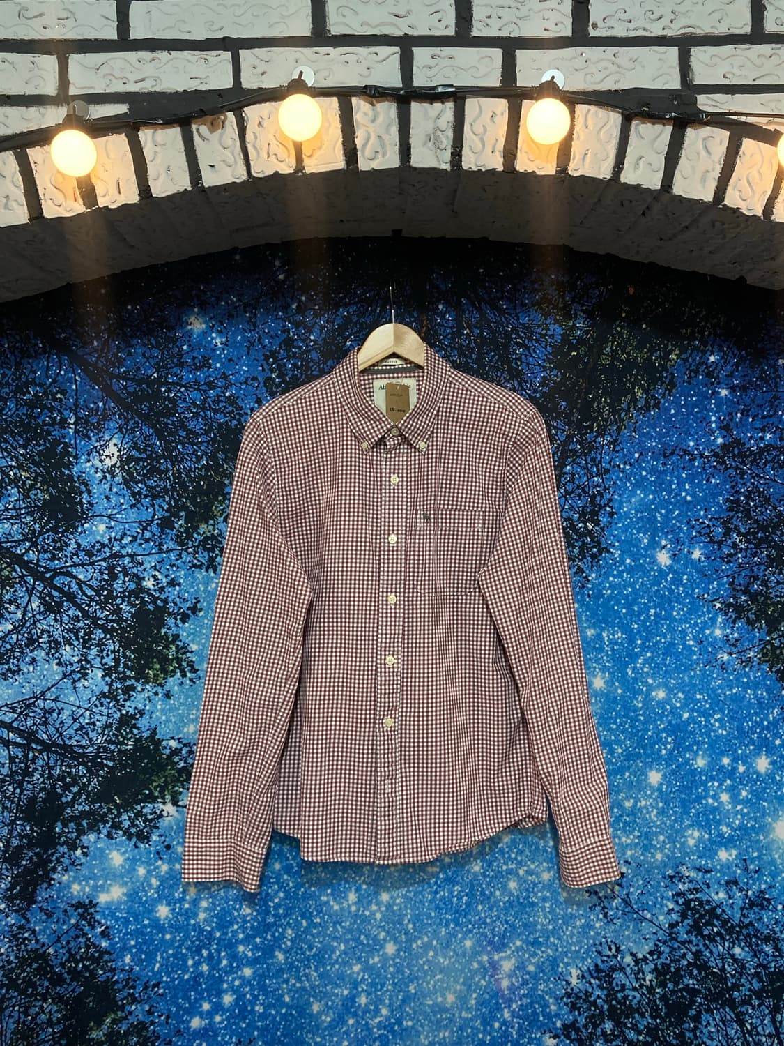 ⚜️Abercrombie & Fitch(아베크롬비) 체크 버튼 다운 셔츠 상품이미지1