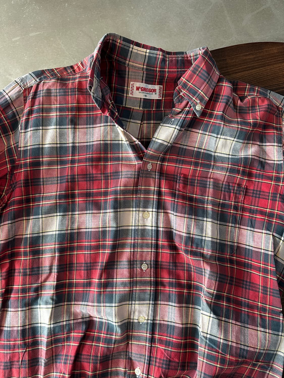 맥그리거 체크 셔츠 남방 상품이미지2