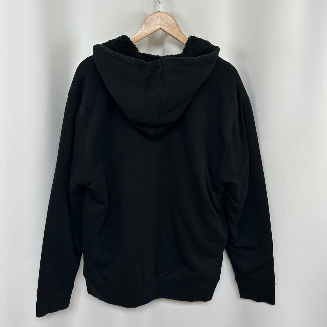   갭 남성 기모 도톰한 후드집업 검정 L  상품이미지6