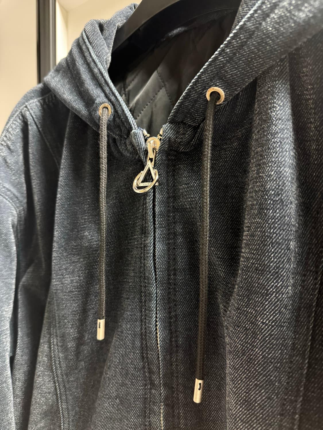 솔리드옴므 벨벳 데님 후드 자켓 48사이즈 상품이미지3