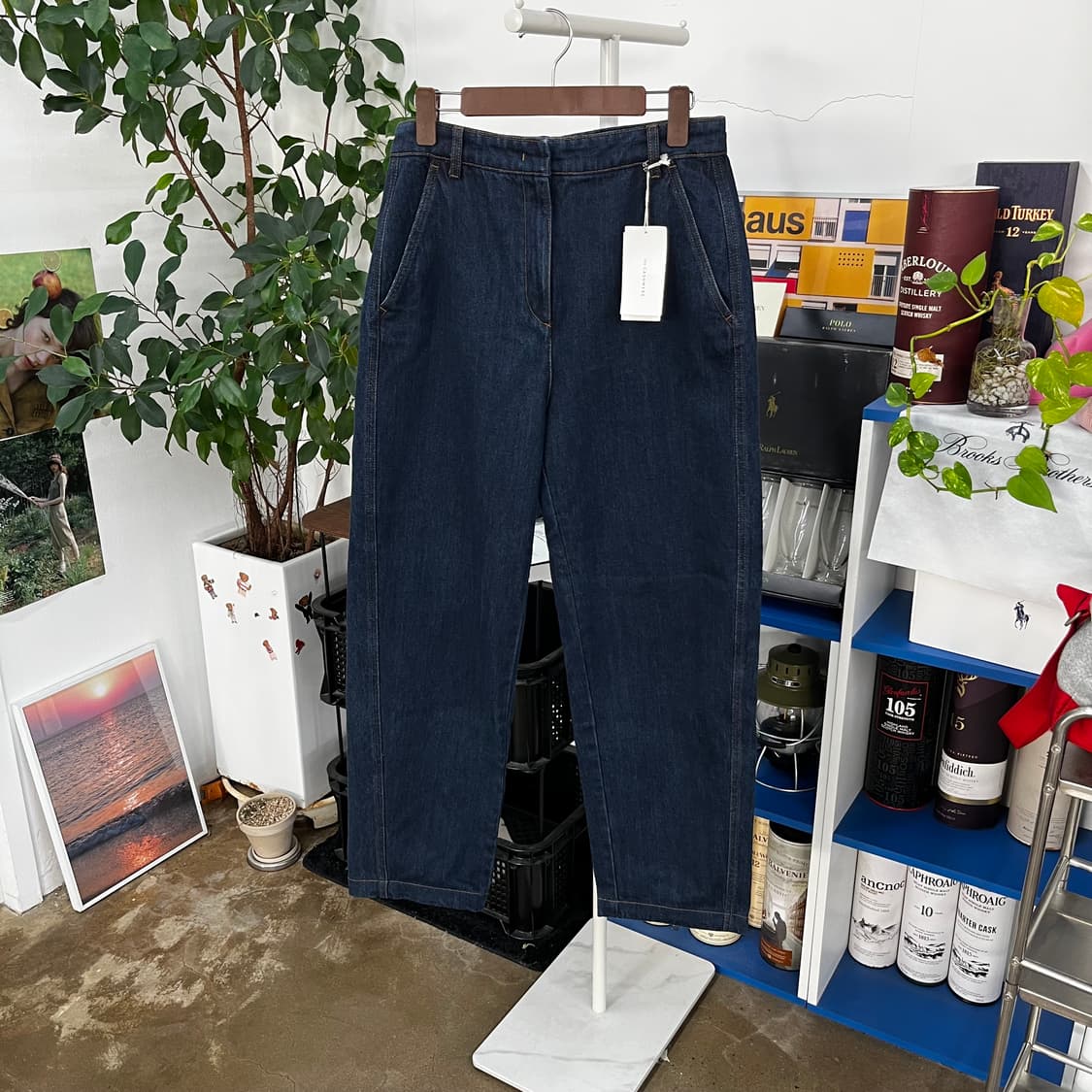 더캐시미어 데님팬츠 새상품 67-98 상품이미지1